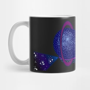 Galaxy Planet Snail Sticker Mug